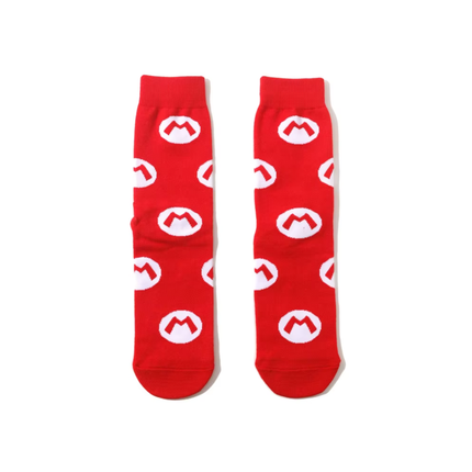 Retro Video Game–Inspired Crew Socks – Novelty Casual Style