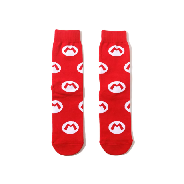 Retro Video Game–Inspired Crew Socks – Novelty Casual Style