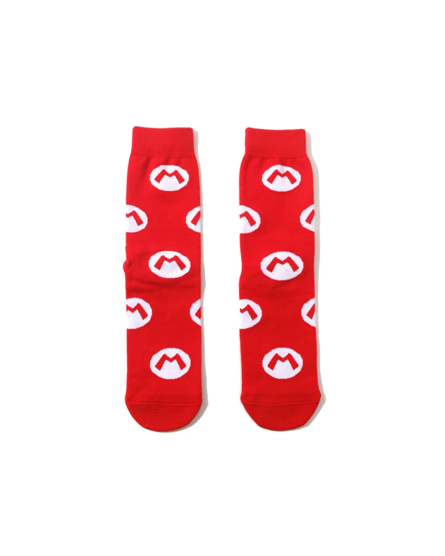 Retro Video Game–Inspired Crew Socks – Novelty Casual Style