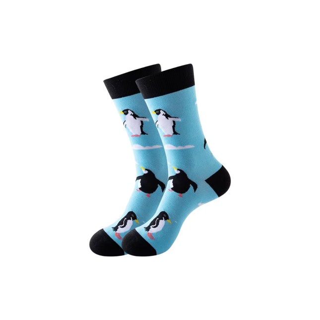 Cute Animal Print Crew Socks – Casual Comfort