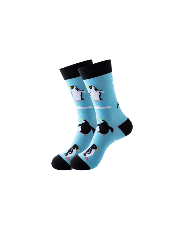 Cute Animal Print Crew Socks – Casual Comfort
