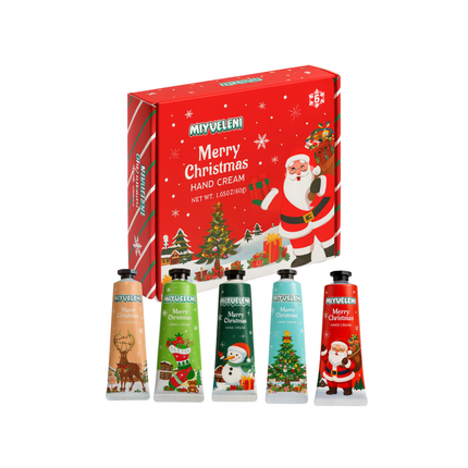 MIYUELENI “Merry Christmas” Hand Cream Gift Set – 5pcs, 1.05oz Each | 30g