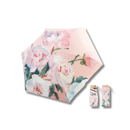 Compact Folding Umbrella – Artistic Design