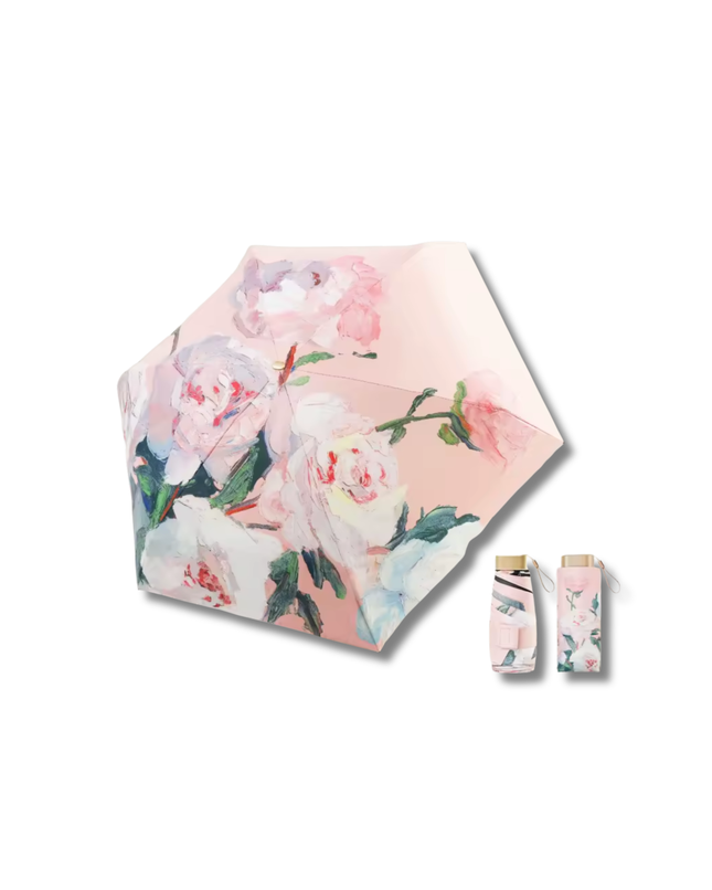 Compact Folding Umbrella – Artistic Design