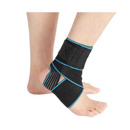 Adjustable Ankle Support Brace – Elastic Wrap, Open Heel Design
