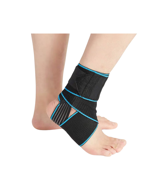Adjustable Ankle Support Brace – Elastic Wrap, Open Heel Design