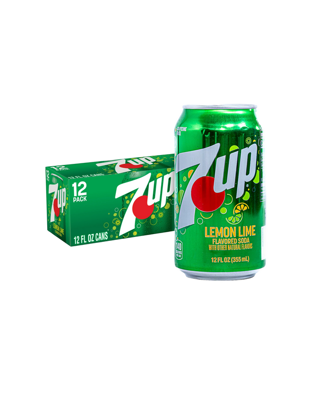 7‑Up Lemon Lime Soda - 12 Cans, 12 fl oz Each | 355ml