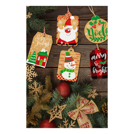Christmas Kraft Gift Tags – Set of 12