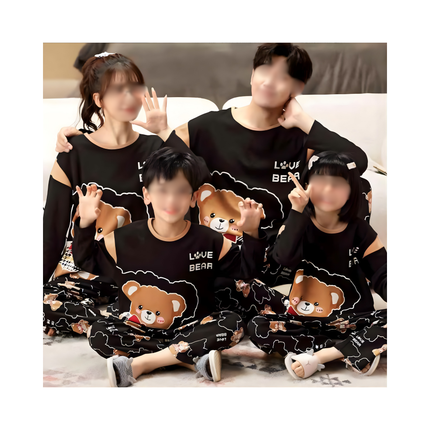 Family Matching Pajama Set – Cute Bear / Cartoon Designs