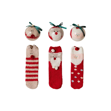 Christmas Sock Ornament Gift Ball – Assorted Holiday Designs