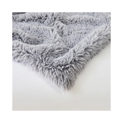 DECOSY Shaggy Long Faux Fur Throw Blanket – 88 x 90 in