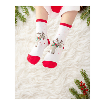 Christmas Character Kids Socks – 5 Pairs, Available in 4 Sizes