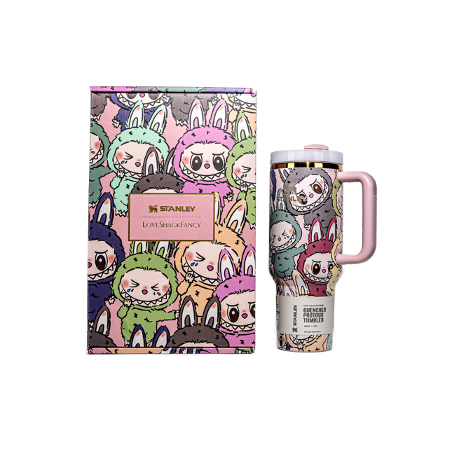 Stanley x Labubu Flip Straw Quencher Tumbler Dupe – 40oz | 1.18L