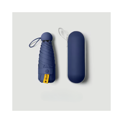 Mini Pocket Umbrella with Hard Case – 6-Rib Compact Travel Umbrella