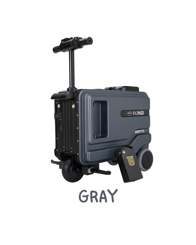 Electric Rideable Carry-On Suitcase – 20-Inch Smart Luggage with Night Light & Cup Holder