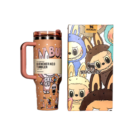 Stanley x Labubu Quencher H2.0 Tumbler Dupe – 40oz | 1.18L Capacity