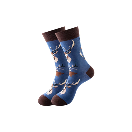 Cute Animal Print Crew Socks – Casual Comfort