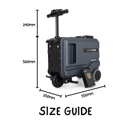 Electric Rideable Carry-On Suitcase – 20-Inch Smart Luggage with Night Light & Cup Holder