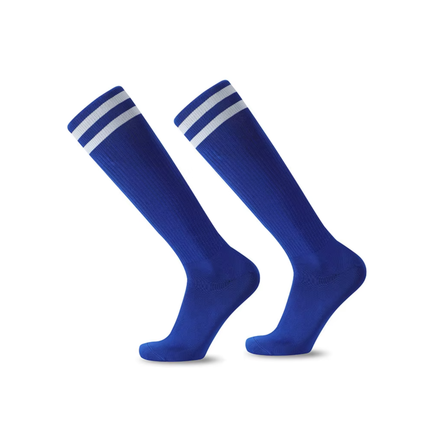 Knee-High Sports Socks – Breathable, Stretch Fit, Classic Stripe Design
