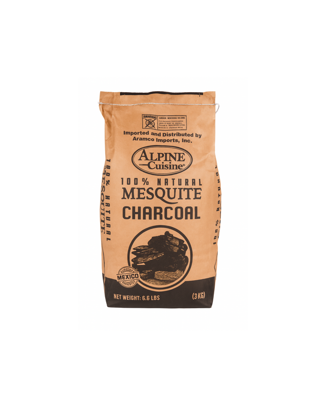 Alpine Cuisine Mesquite Charcoal – 6.6lbs | 3kg