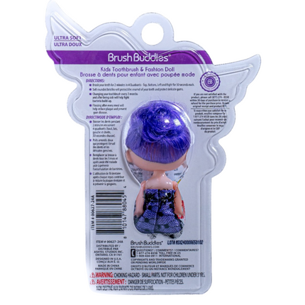 Brush Buddies Kids Toothbrush & Fashion Doll – Purple