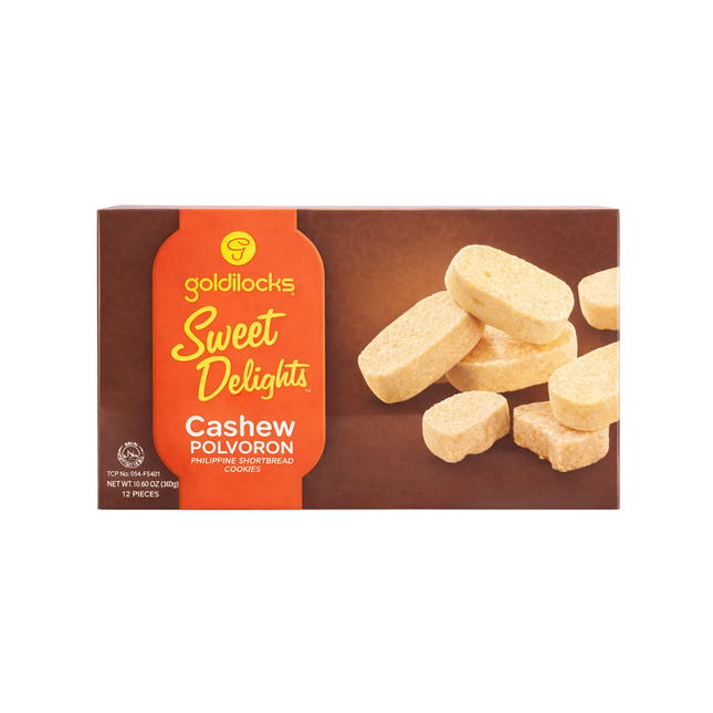 Goldilocks Sweet Delights Cashew Polvoron – 12pcs, 10.58oz | 300g