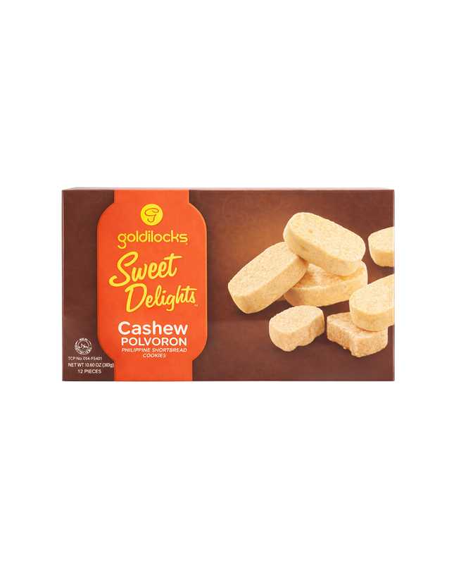 Goldilocks Sweet Delights Cashew Polvoron – 12pcs, 10.58oz | 300g