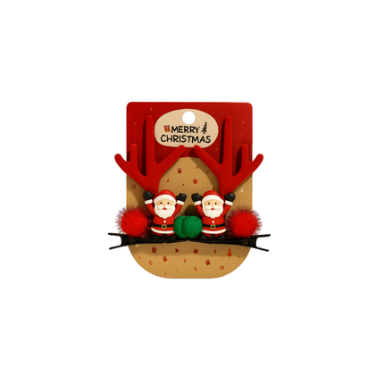 Christmas Hair Clip Set – Festive Holiday Designs