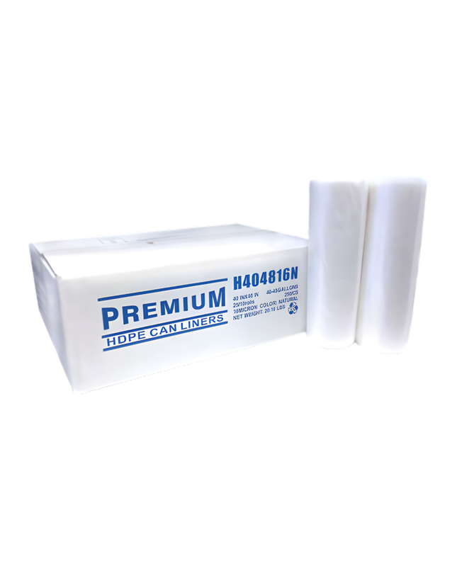 Allstate Natural HD Coreless Roll Liner – 40 x 48 in, 16 Mic, 250 Count