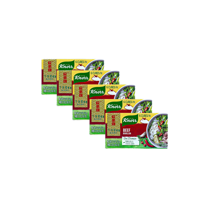 Knorr Beef Bouillon Cubes – 5 Pack, 2.2oz Each | 63g
