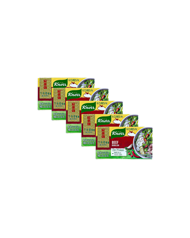 Knorr Beef Bouillon Cubes – 5 Pack, 2.2oz Each | 63g