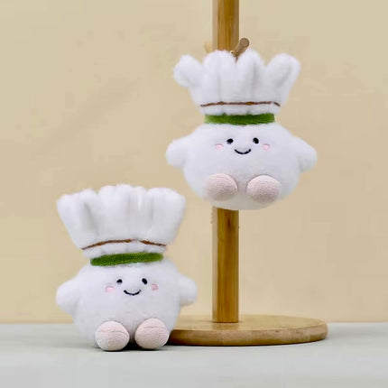 Mini Soft Leather Dumpling Shuttlecock – Trendy Bag Charm & Keychain