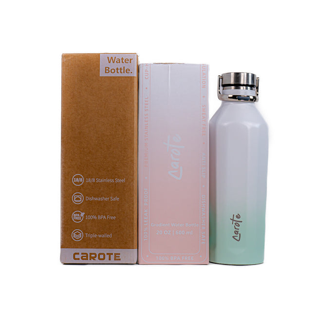 Carote Gradient Water Bottle – Green, 20oz | 600ml