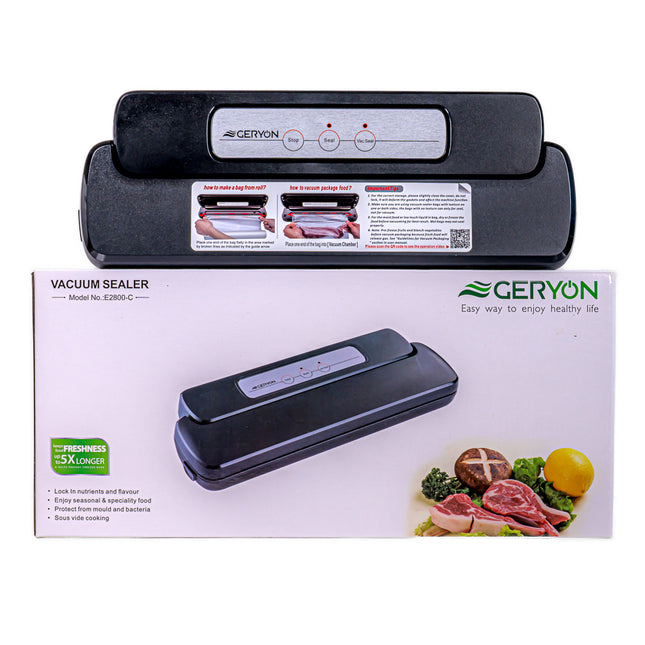 Geryon Vacuum Sealer Machine – Black, Model E2800-C