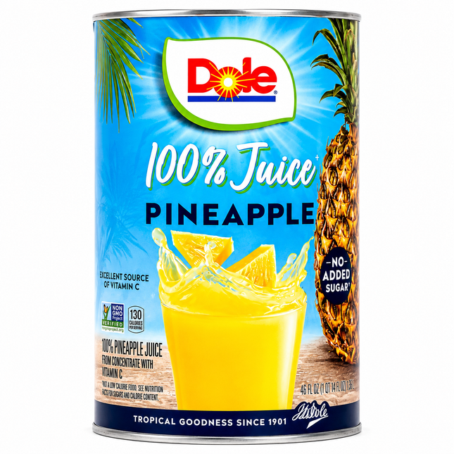 Dole 100% Pineapple Juice – 46 fl oz | 1.36L