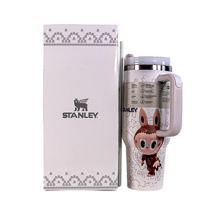 Stanley x Labubu Quencher H2.0 Tumbler – White, 40oz | 1.18L Capacity