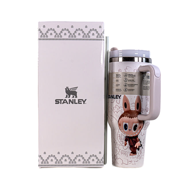 Stanley x Labubu Quencher H2.0 Tumbler – White, 40oz | 1.18L Capacity