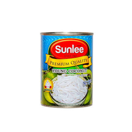 Sunlee Young Coconut Strips in Syrup – 20oz | 565g