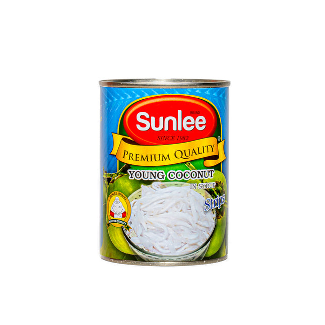 Sunlee Young Coconut Strips in Syrup – 20oz | 565g
