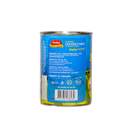 Sunlee Young Coconut Strips in Syrup – 20oz | 565g