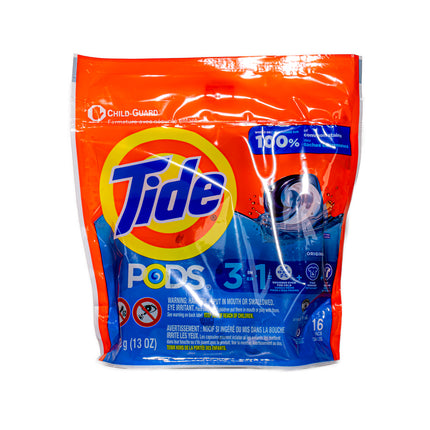 Tide PODS 3-in-1 Laundry Detergent – 16 Pods, 13oz | 368g