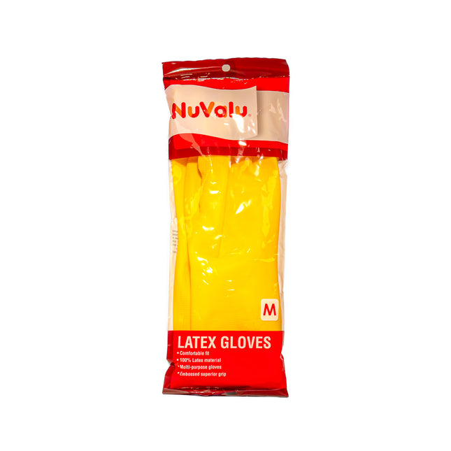 NuValu Latex Gloves – Medium, Yellow