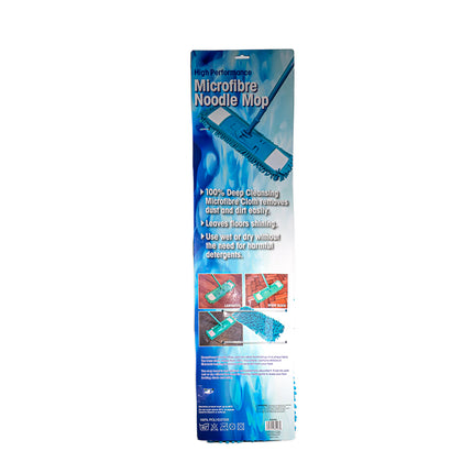 Microfiber Noodle Mop with Extendable Handle – Pastel Blue