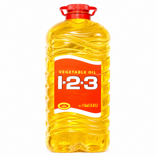 123 Vegetable Oil – 1 Gallon | 3.78L