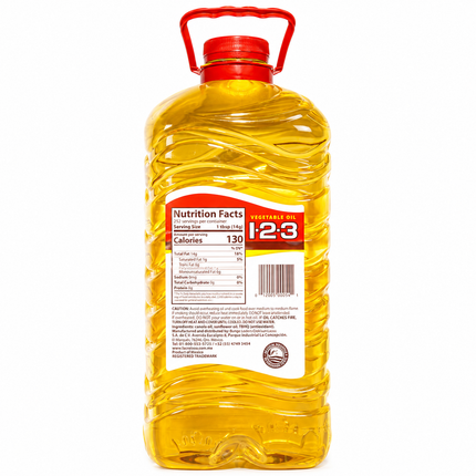 123 Vegetable Oil – 1 Gallon | 3.78L