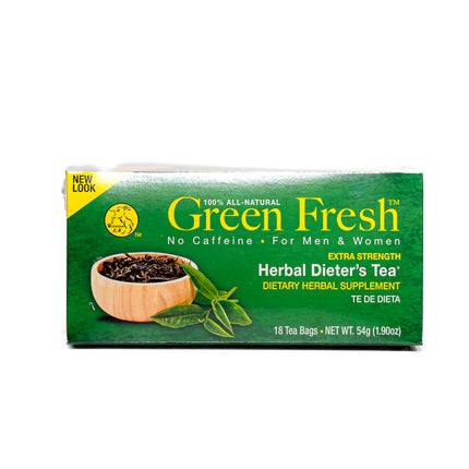 Green Fresh Herbal Dieter’s Tea – 18 Tea Bags, 1.9oz | 54g