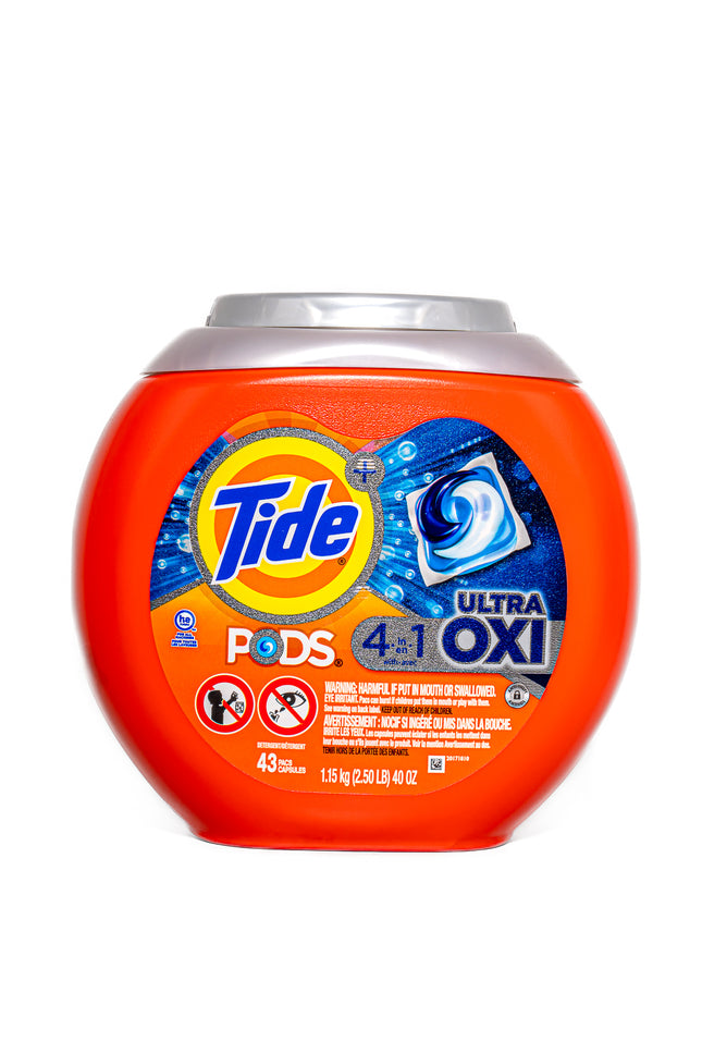 Tide Pods 4-in-1 Ultra Oxi – 43 ct, 40oz | 1.15kg