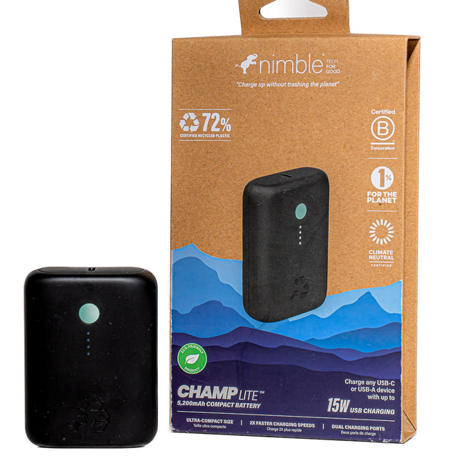 Nimble Champ Lite Portable Charger – 5200 mAh USB-C Power Bank