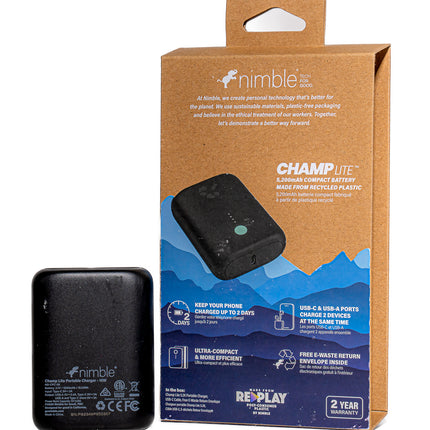 Nimble Champ Lite Portable Charger – 5200 mAh USB-C Power Bank