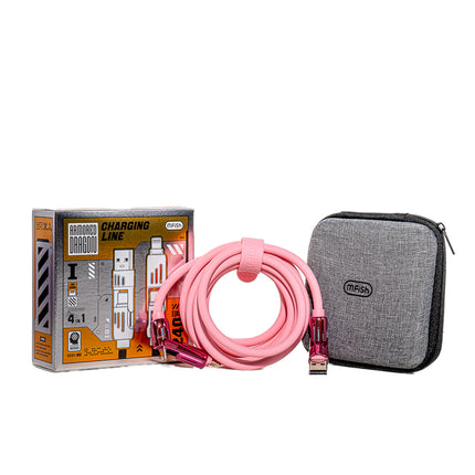 mFish 4-in-1 Charging Cable – 240W Fast Charge, Universal Compatibility